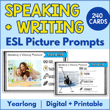 Preview of ESL Speaking & Writing Activities - ESL Conversation - ESL Bell Ringer