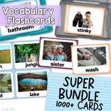 Vocabulary Flash Cards with Realistic Photos Super Bundle 