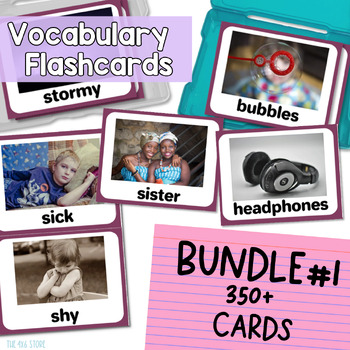 14 pieces 11*8cm English vocabulary flashcard mood management