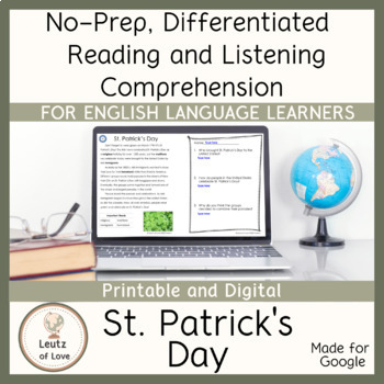 Preview of ESL St. Patrick's Day Reading Comprehension