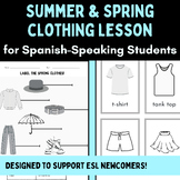 Spring & Summer Clothing Activities | ESL Spanish to Engli