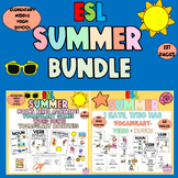 ESL Summer Vocabulary Activities for Newcomers, Games, Gra