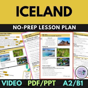 Preview of ESL Summer travelling video-based lesson plan for end of the year activities