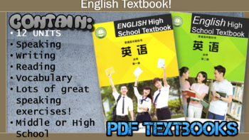 Preview of ESL TEFL English Textbook - FULL PDF from Chinese High School! Part 1 & 2