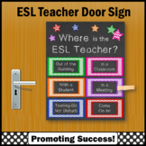ESL Teacher Door Sign ESL Classroom Decor Where am I Print