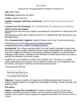 Preview of ESL - Teaching English Prosody