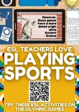 ESL Lesson Plan + Reading Comprehension  on the Olympic Ga