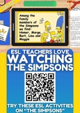 ESL Teaching Resources on The Simpsons - Lesson + Reading 