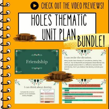 Holes Unit Plan - Louis Sachar Novel Study Reading Unit – Presto Plans