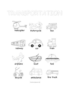 esl transportation handwriting coloring pages by madina papadopoulos