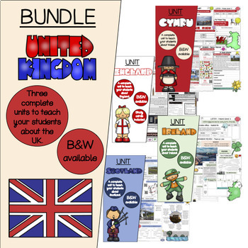 Preview of ESL United Kingdom & Ireland Unit Bundle (Ireland, England and Wales)