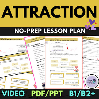 Preview of ESL Video-Based lesson plan for Valentine's Day: speaking listening vocabulary