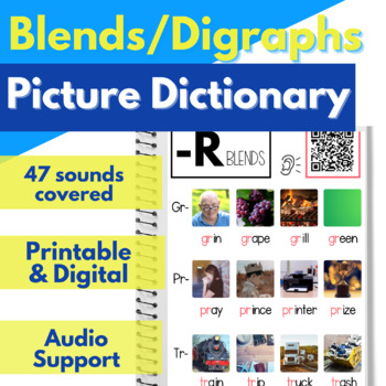Preview of ESL Vocabulary Blends/Digraph Picture Dictionary & ESL Newcomer Activities
