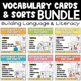 ESL Vocabulary Cards and Sorts for Newcomers and Primary G