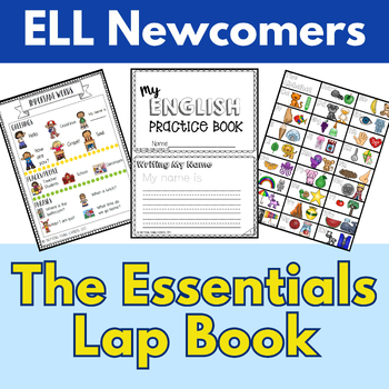 Preview of ESL All About Me Vocabulary Words Lap Book - ESL First Week - ESL Back to School