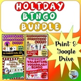 ESL ELL Vocabulary Games Holiday BINGO Bundle Print & Digital