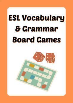 Preview of 60 ESL Vocabulary & Grammar Board Games [Expanding Resource]