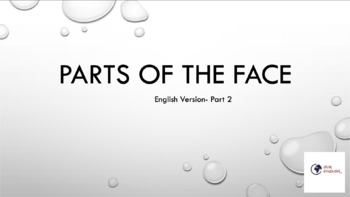 Preview of ESL Vocabulary - Parts of the Face part 2