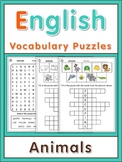 ESL Vocabulary Puzzles  animals