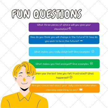 ESL Warm Up Questions for Advanced learners! 24 Cards! No BORING QUESTIONS