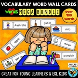 Word Wall Cards Bundle: Basic Vocabulary for ESL students and Young Learners