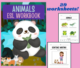 ESL Workbook Animals | Language Acquisition Activities and