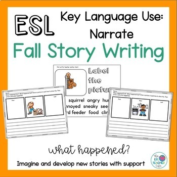 Preview of ESL Writing Activities for Fall