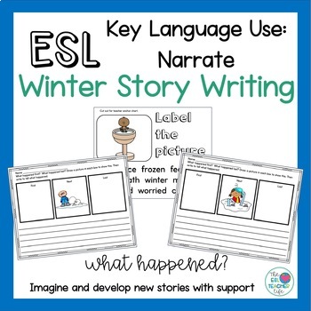 Preview of ESL Writing Activities for Winter