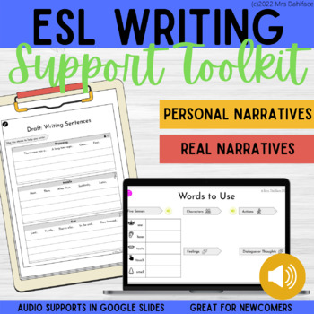 Preview of ESL Writing Support BUNDLE - Graphic Organizers for Narrative Writing