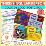 ESL and EFL Color by Word | Third Singular Person | Conjugation