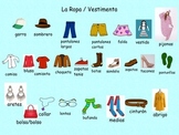 ESL and Spanish Clothes/La Ropa Activities