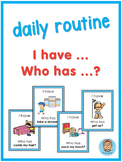 ESL daily routine  I have ... Who has ...? game