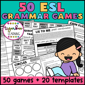 Preview of ESL grammar games and activities