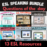 ESL questions of the day speaking bundle EAL emotions spor