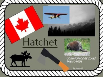 Preview of HATCHET NOVEL TASK CARDS