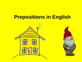 Preview of ESL/ELL English Prepositions Power Point ppt