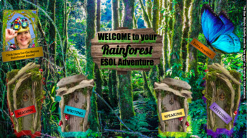 Preview of ESOL Digital Learning Capsule - Rainforest Theme