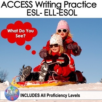 Preview of WIDA ACCESS Winter Writing Practice ESL