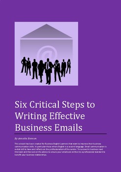 Preview of Email - Six Critical Steps to Creating Business Emails - Ebook ESL