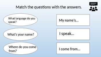 Preview of ESOL Entry 1 Writing, Speaking and Listening, Reading Lesson 1