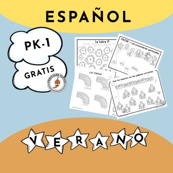 Preview of ESPAÑOL – Actividades de verano para PK-1