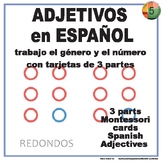 ESPAÑOL 3-part cards ADJETIVOS CALIFICATIVOS Spanish Adjectives