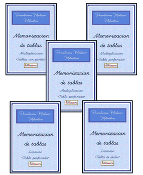 Preview of ESPAÑOL: ALBUM Montessori Matemáticas-Sistema Decimal-Tablas Multiplica Division