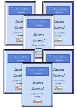 Preview of ESPAÑOL: ALBUM Montessori Matemáticas - Sistema Decimal (JUEGO DE SELLOS)