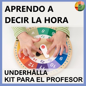 Preview of ESPAÑOL - Aprendo la hora - Teacher's Set Hands on activity & posters
