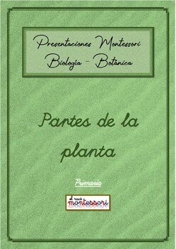Preview of ESPAÑOL: Presentación Montessori Botanica - Partes de la Planta