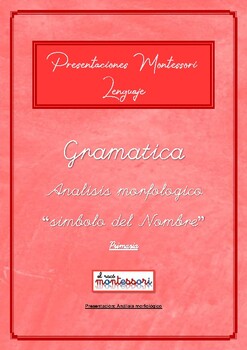 Preview of ESPAÑOL: Presentación Montessori Lenguaje - GRAMATICA (Simbolo del Nombre)
