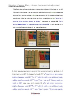 ESPAÑOL: Presentación Montessori Matemáticas-Fracciones Suma con tabla ...