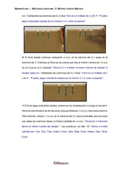 ESPAÑOL: Presentación Montessori Matemáticas (Minimo Comun Multiplos ...