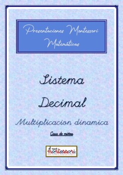 Preview of ESPAÑOL: Presentación Montessori Matemáticas (Multiplicacion Dinamica)